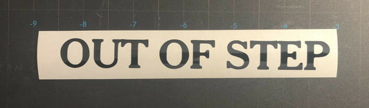 Minor Threat Out Of Step Vinyl Decal Transfer Sticker M011S