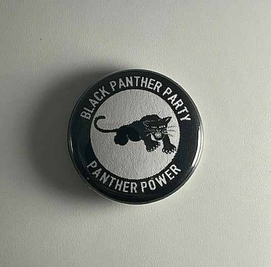 Black Panther Party BPP Huey P. Newton 1” Button B015B Pin Badge