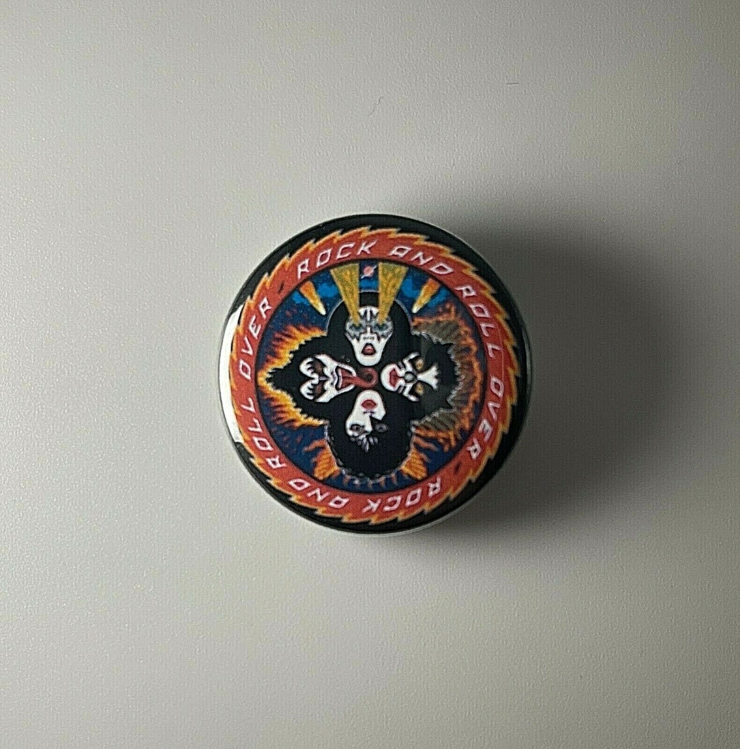 Kiss Rock And Roll Over 1.25” Button K003B125 Pin Badge