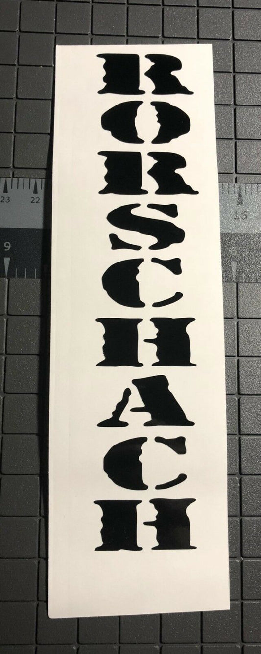 Rorschach Vinyl Decal Rub On Sticker R009S