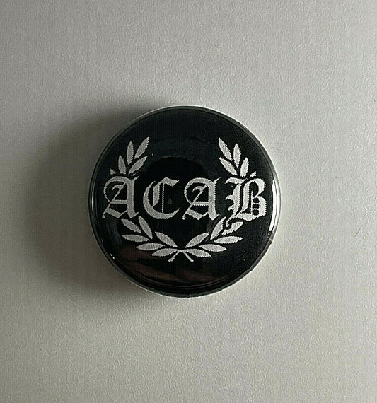 ACAB 1312 F*ck 12 Anti-Fascist 1" Button A014B Badge Pin