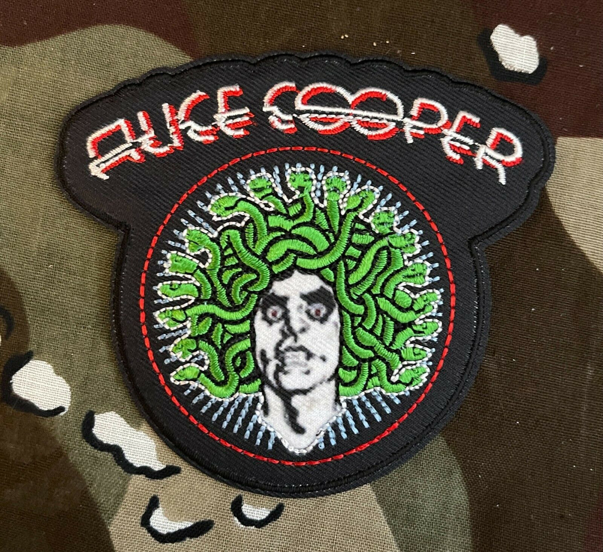 Alice Cooper Medusa Embroidered Patch A090P