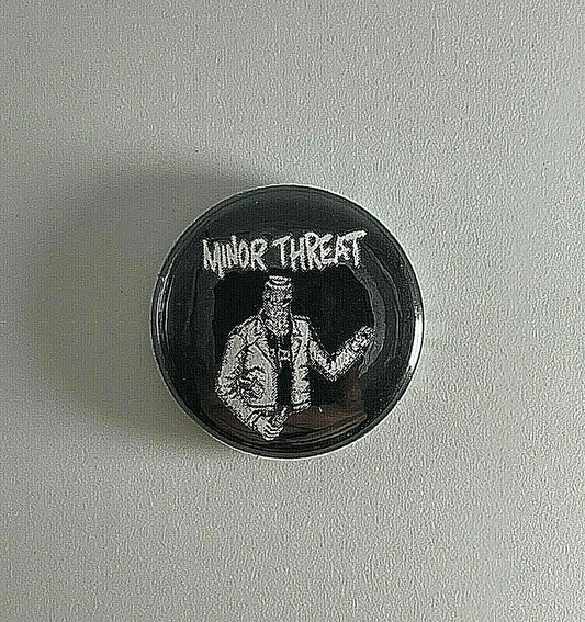 Minor Threat Bottled Violence Straight Edge 1” Button M011B Pin Badge