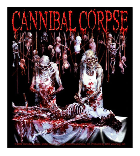 Cannibal Corpse Butchered At Birth Vinyl Sticker C009S