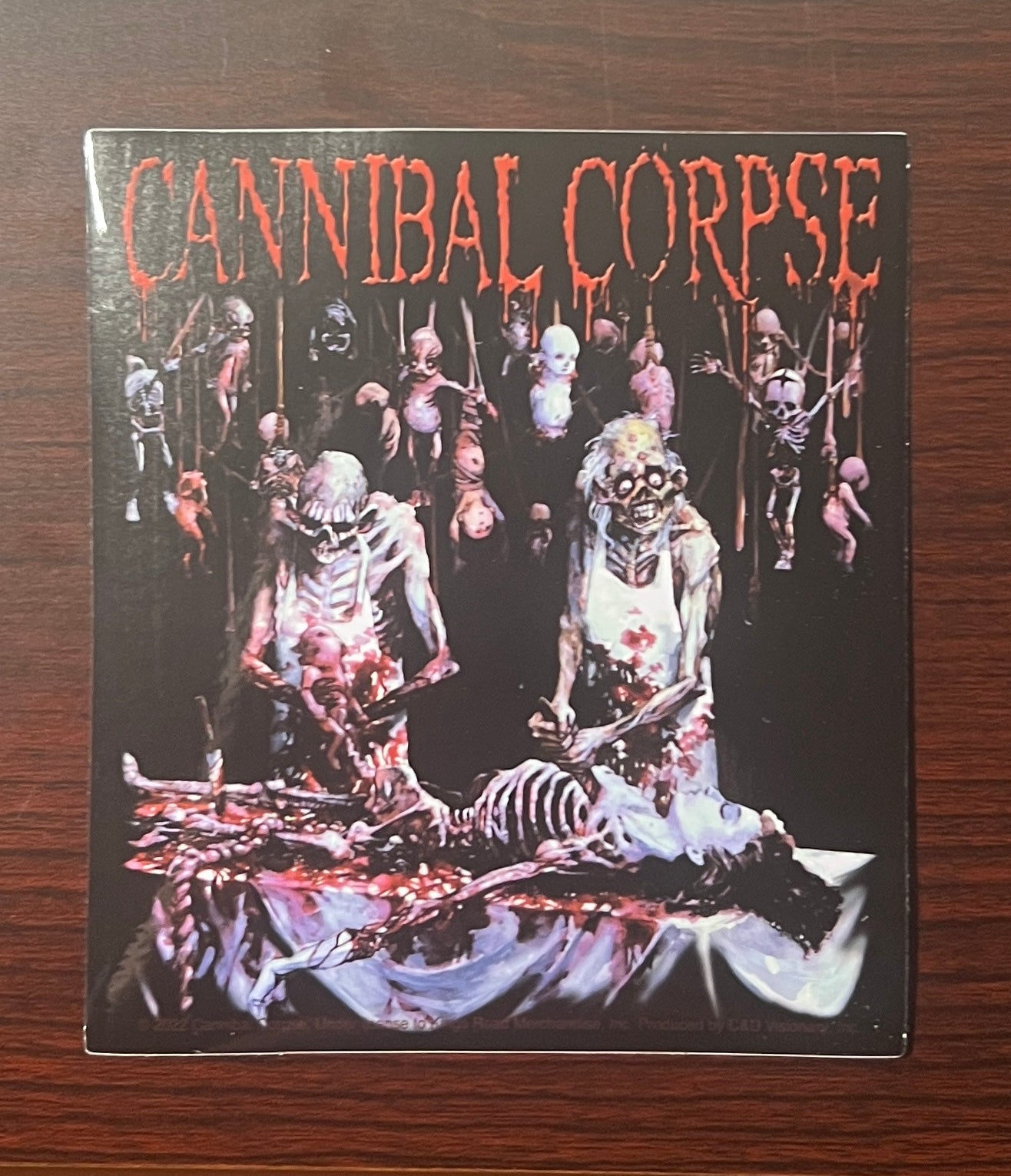 Cannibal Corpse Butchered At Birth Vinyl Sticker C009S