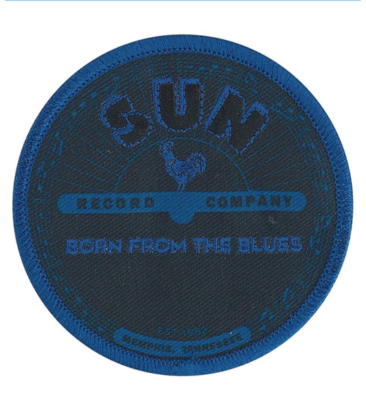 Sun Records Blue Embroidered Patch S101P Elvis Presley