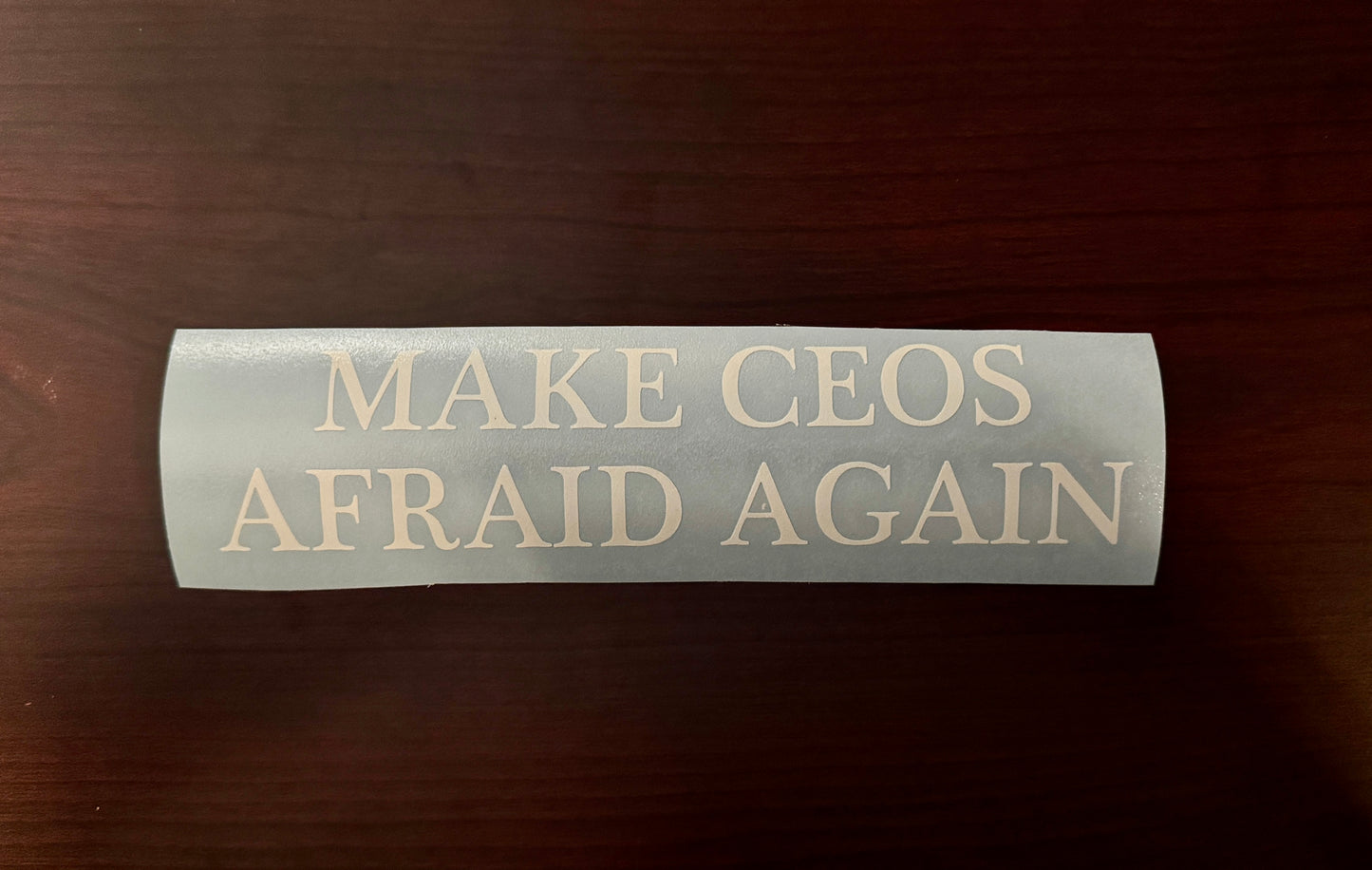 Make CEOS Afraid Again Ant-Capitalist IWW Vinyl Decal Sticker M036S