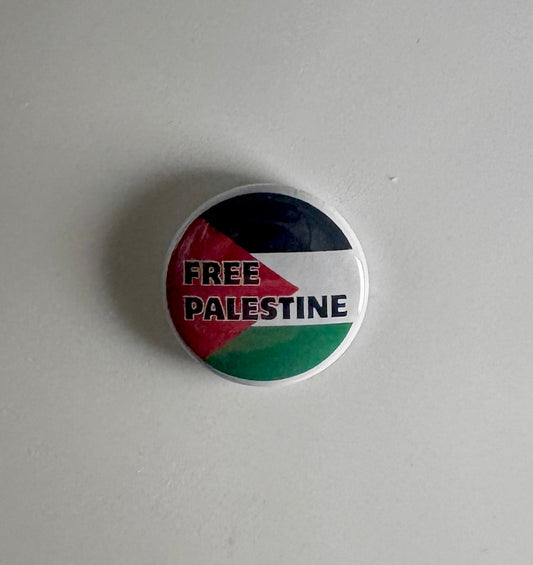 Free Palestine 1" Button F012B Badge Pin