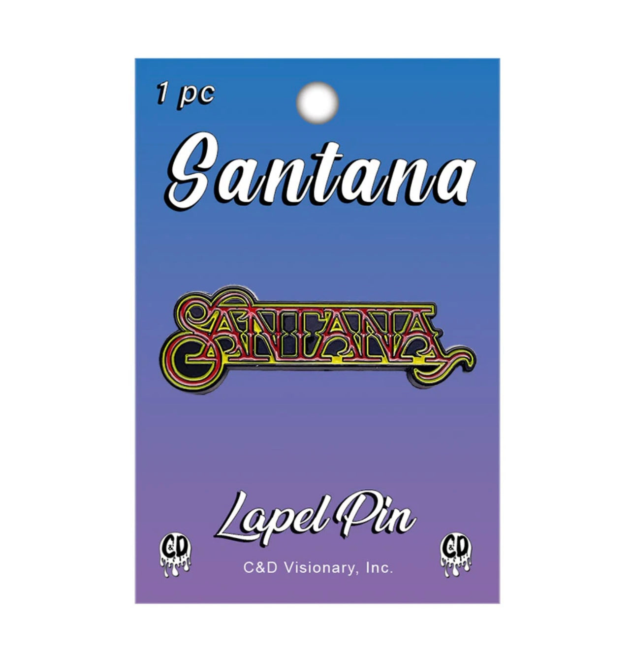 Santana Enamel Lapel Pin Badge