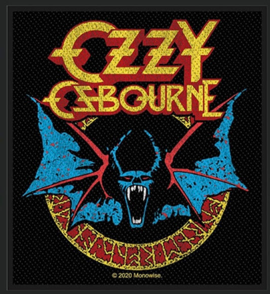 Ozzy Osbourne Bat Woven Patch O006P