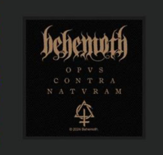 Behemoth Black Metal Woven Patch B030P