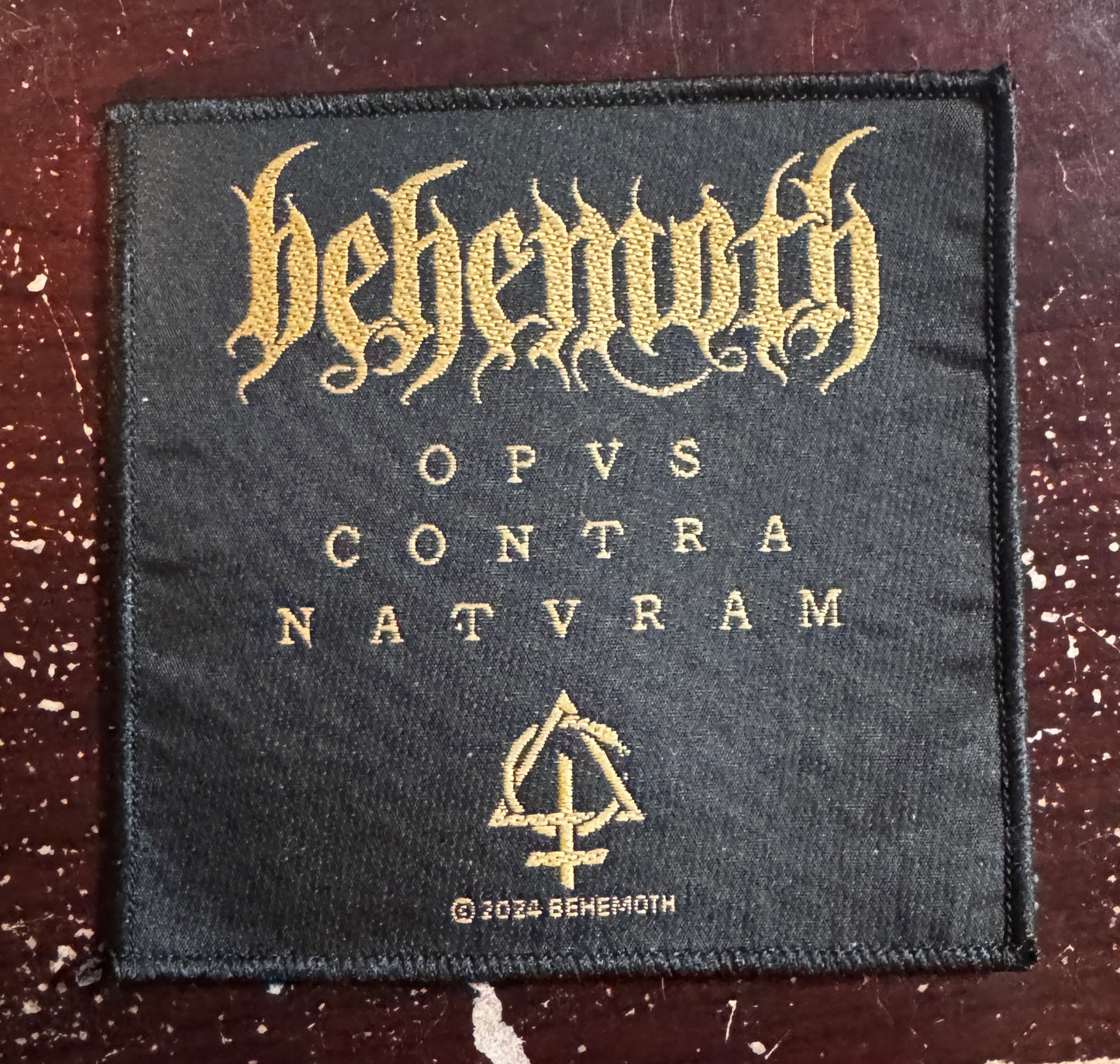 Behemoth Black Metal Woven Patch B030P