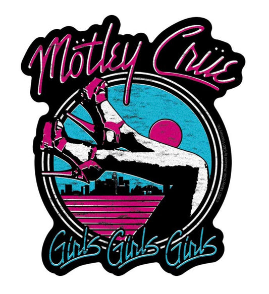 Motley Crue Official Girls Girls Girls Sticker M038S