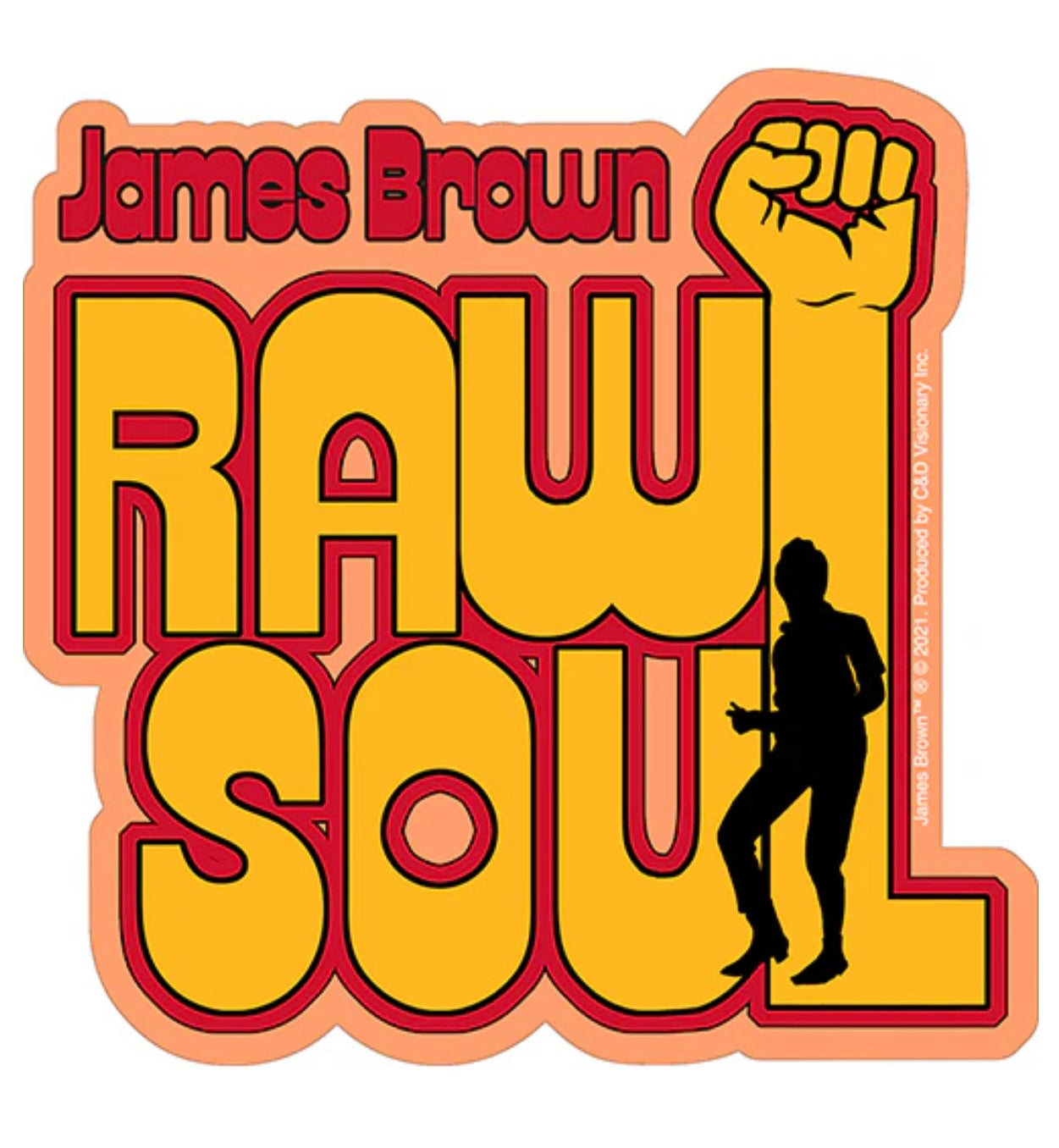 James Brown Raw Soul Sticker B037S