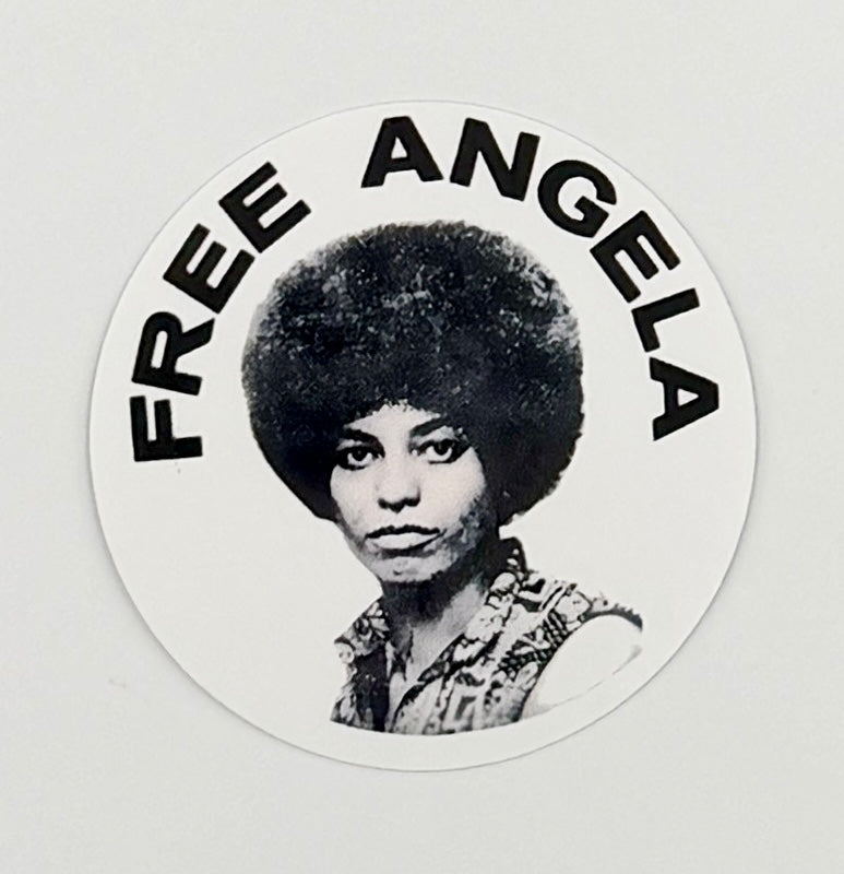 Free Angela Davis Black Panther Party Sticker A016S