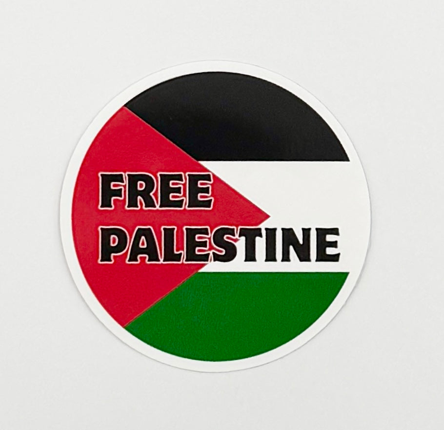 Free Palestine Antifascist Sticker F003S