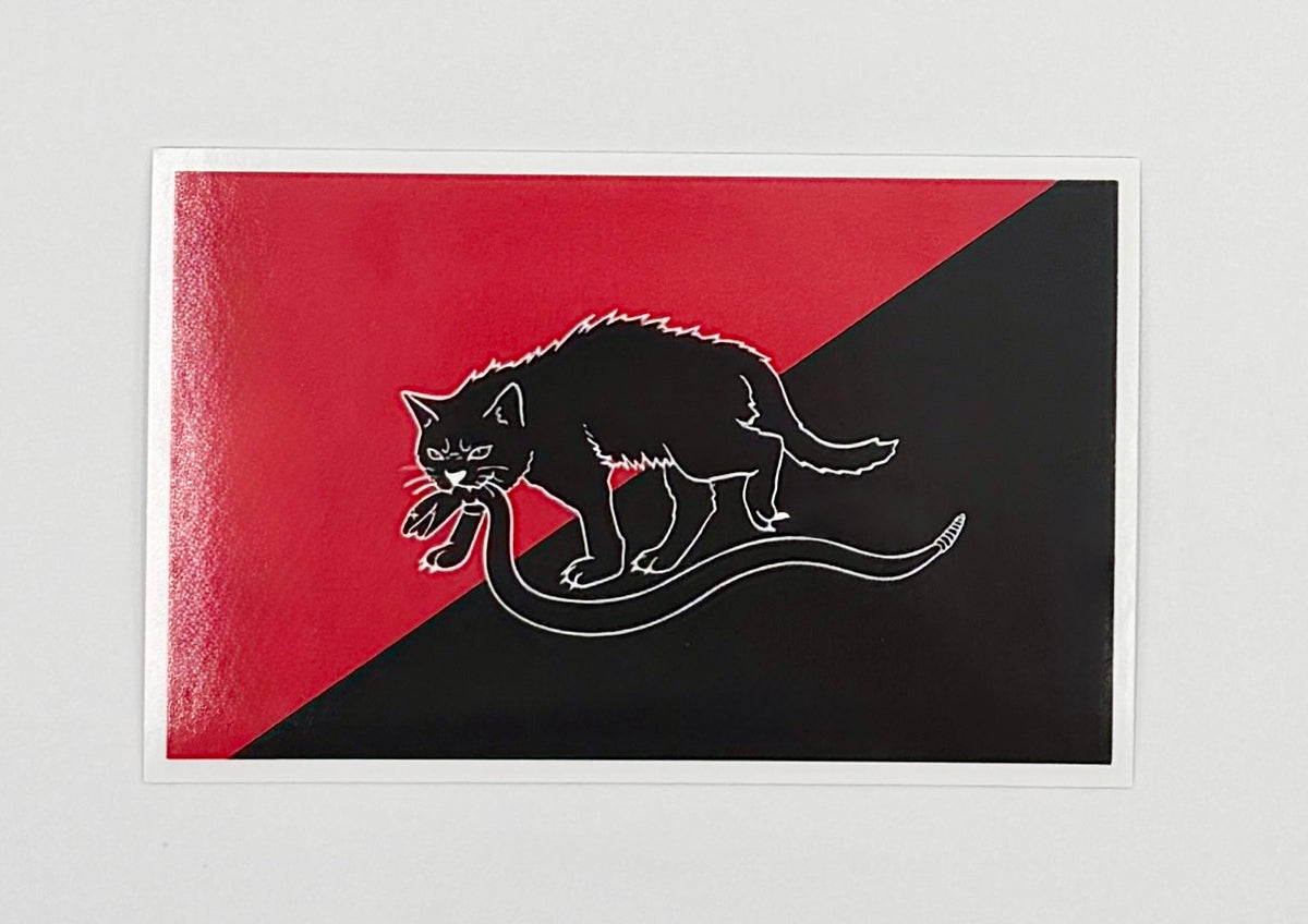 Sabo Cat IWW Antifa Sticker S004S