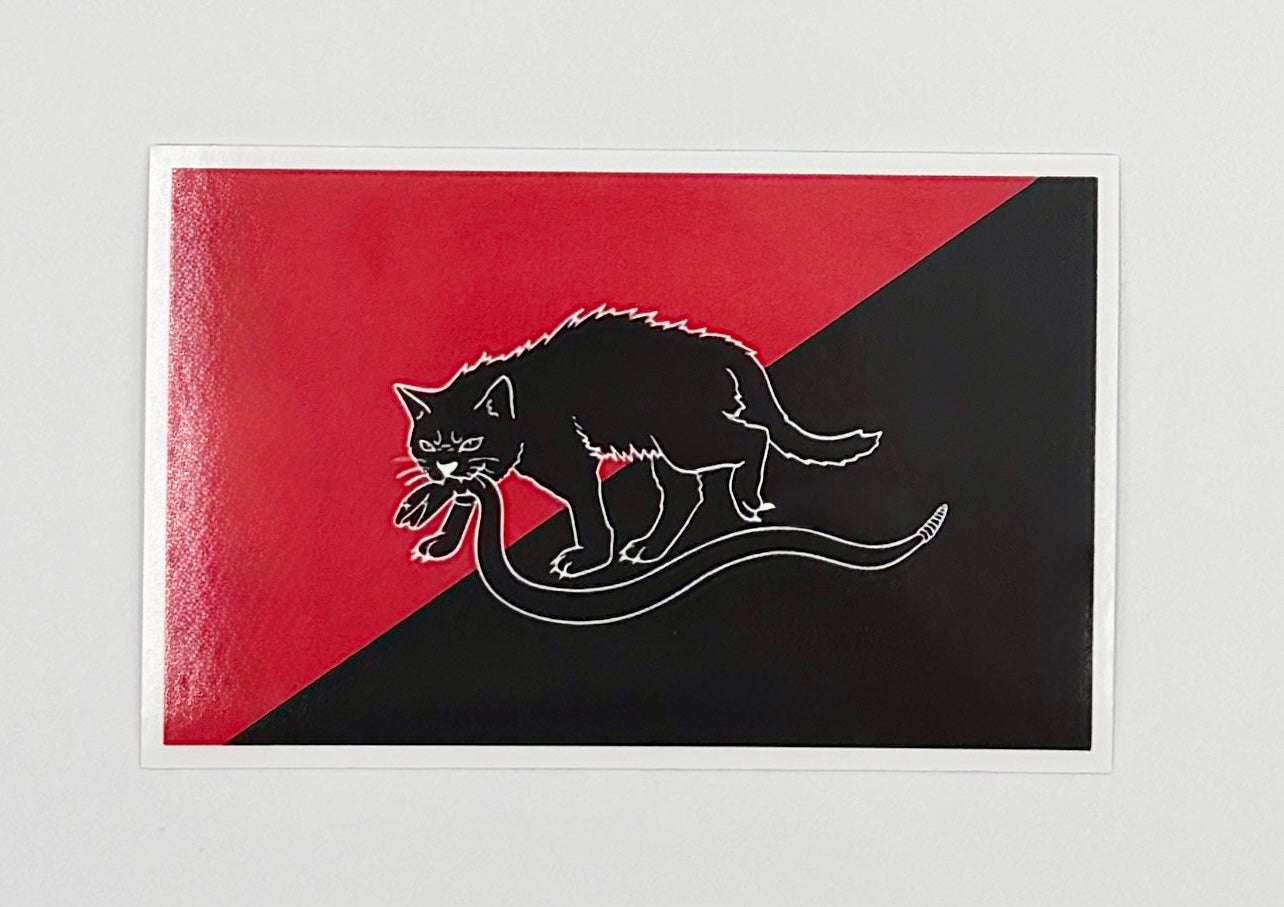 Sabo Cat IWW Antifa Sticker S004S