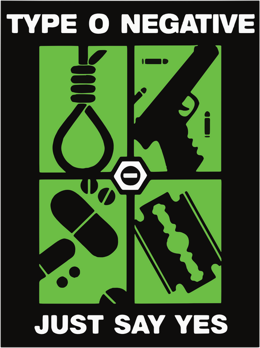 Type O Negative Just Say Yes Sticker T012S