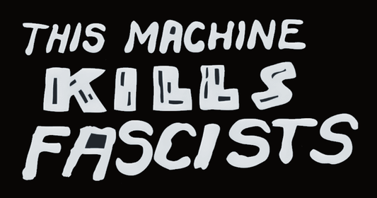 This Machine Kills Fascists Woody Guthrie Antifa Sticker T011S