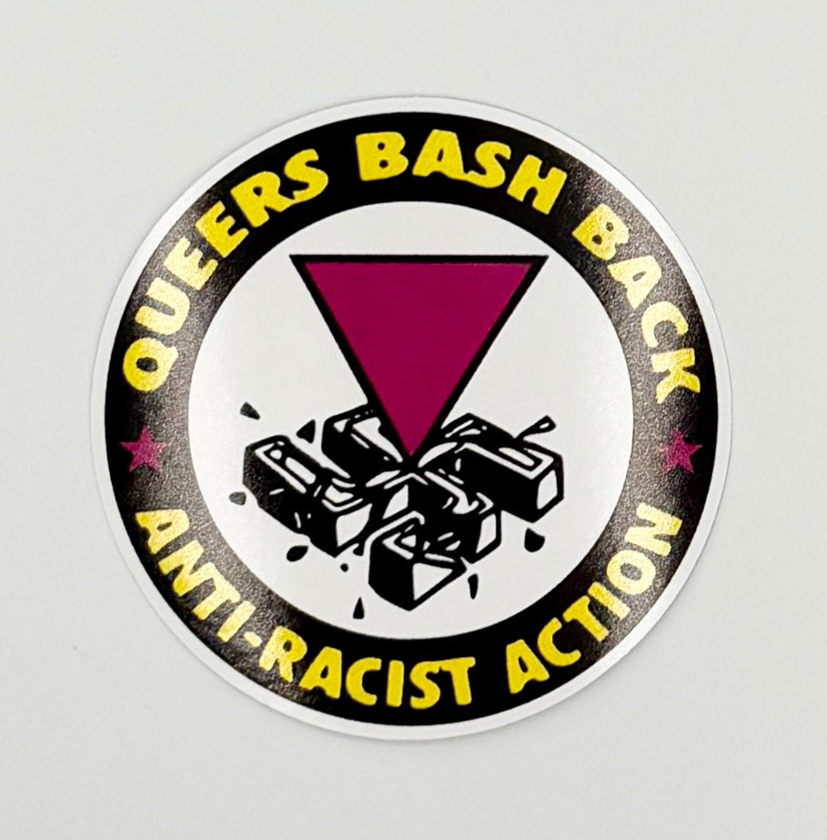 Queers Bash Back LGBTQ Anti-Fascist Antifa Sticker Q001S