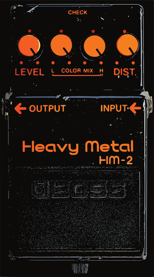 HM-2 Boss Heavy Metal Swedish Death Metal Sticker H004S