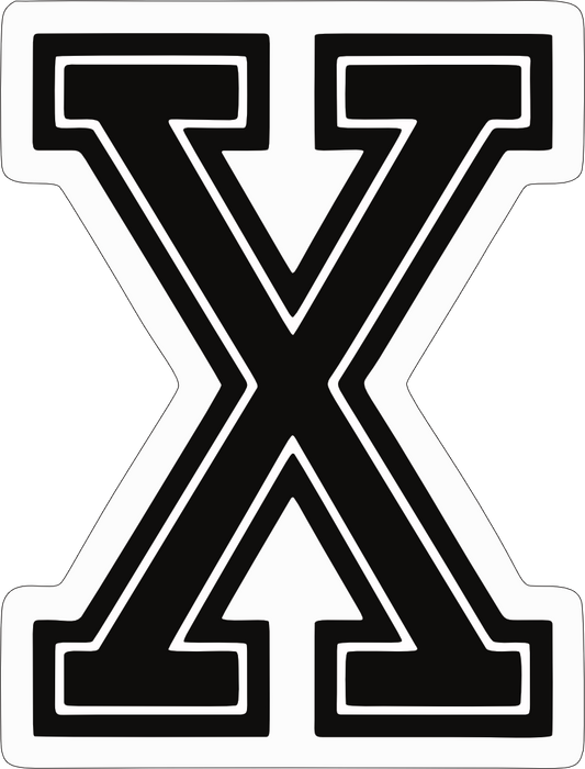 Straight Edge Hardcore X Sticker S040S