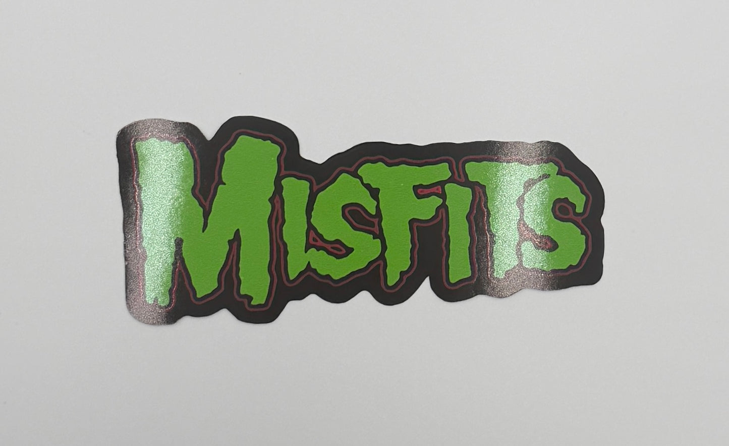 New Misfits Green Logo Sticker M001S