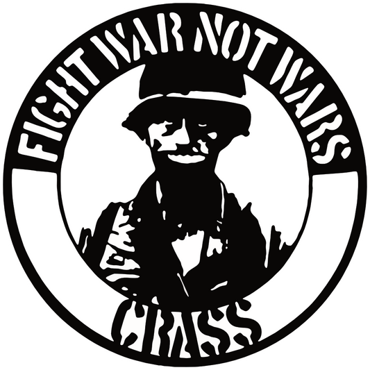 Crass Fight War Not Wars Punk Sticker C019S