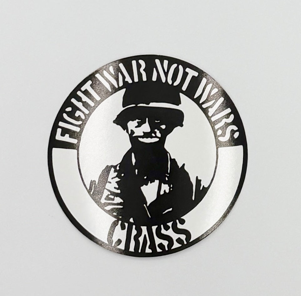 Crass Fight War Not Wars Punk Sticker C019S