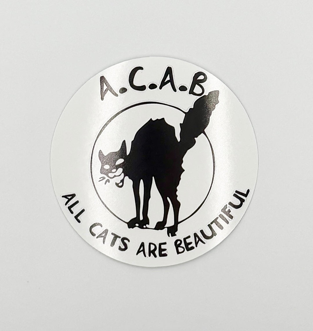 All Cats Are Beautiful Sticker Sabo Cat IWW ACAB A024S