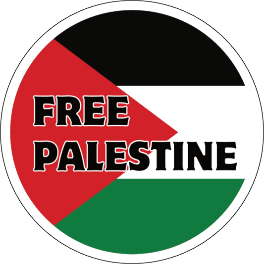 Free Palestine Antifascist Sticker F003S