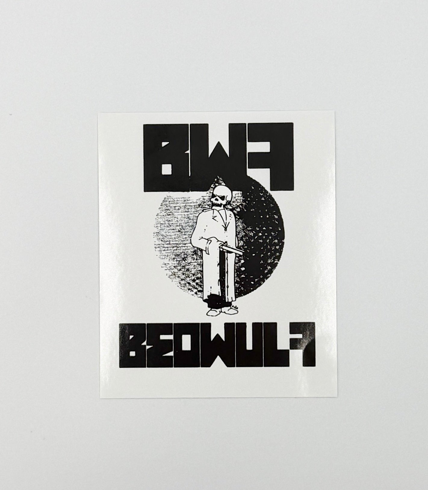 Beowulf Skeleton Crossover Thrash Sticker B049S