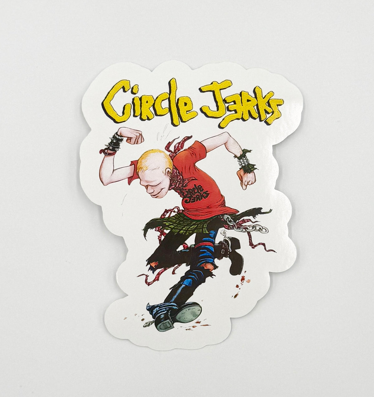 Circle Jerks Skanking Man Punk Sticker C021S