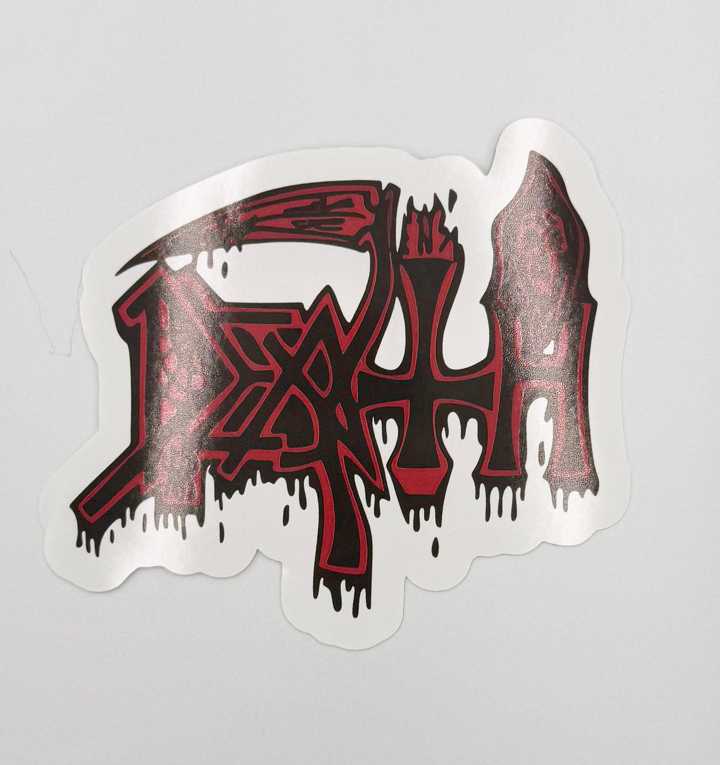 Death Death Metal Logo Sticker D034S