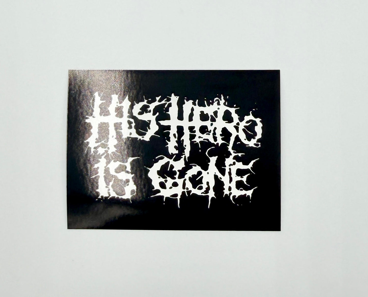 His Hero Is Gone Hardcore Punk Logo Sticker H006S