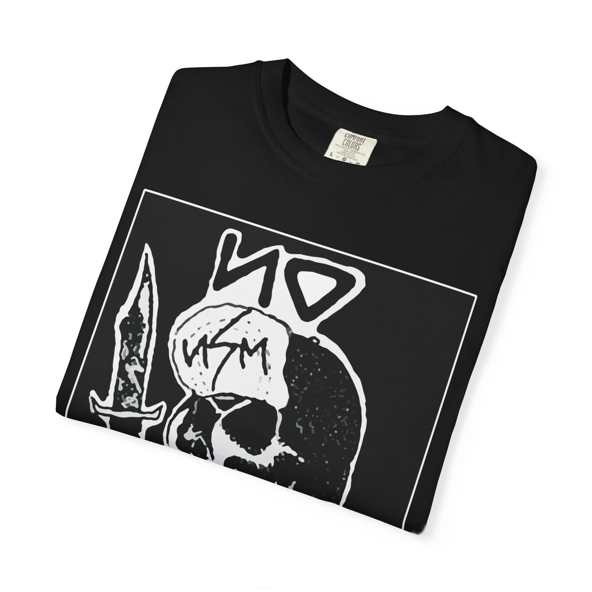 No Mercy Skull T-Shirt — Graphic Punk Skull With Knife Tee