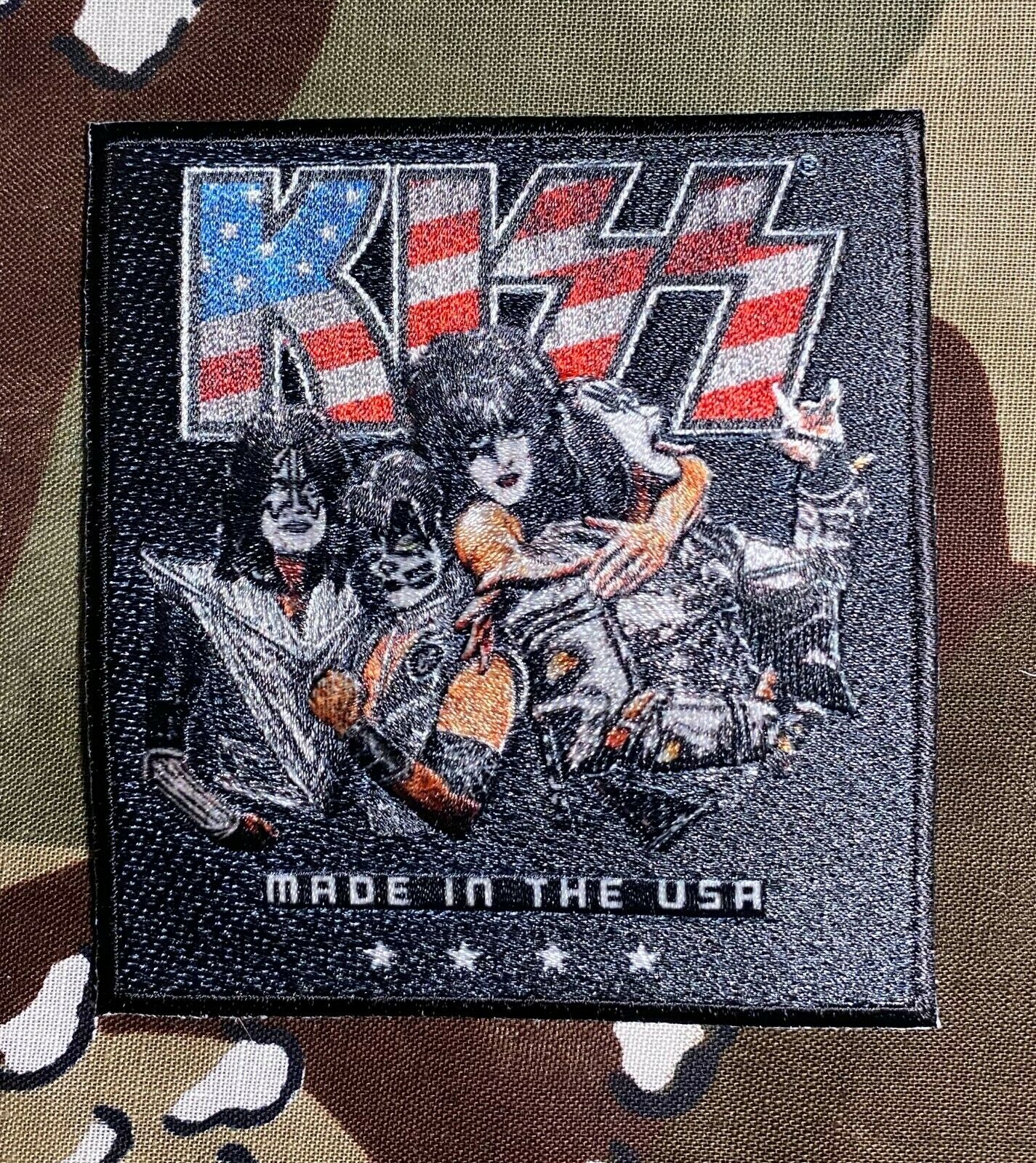 Kiss USA Embroidered Woven Patch K032P