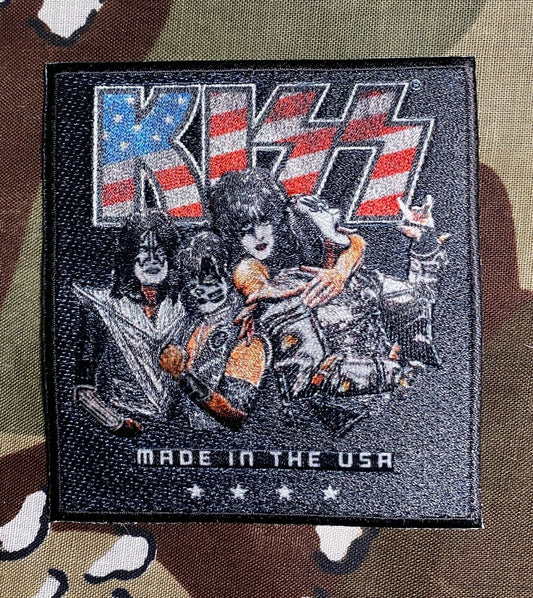 Kiss USA Embroidered Woven Patch K032P