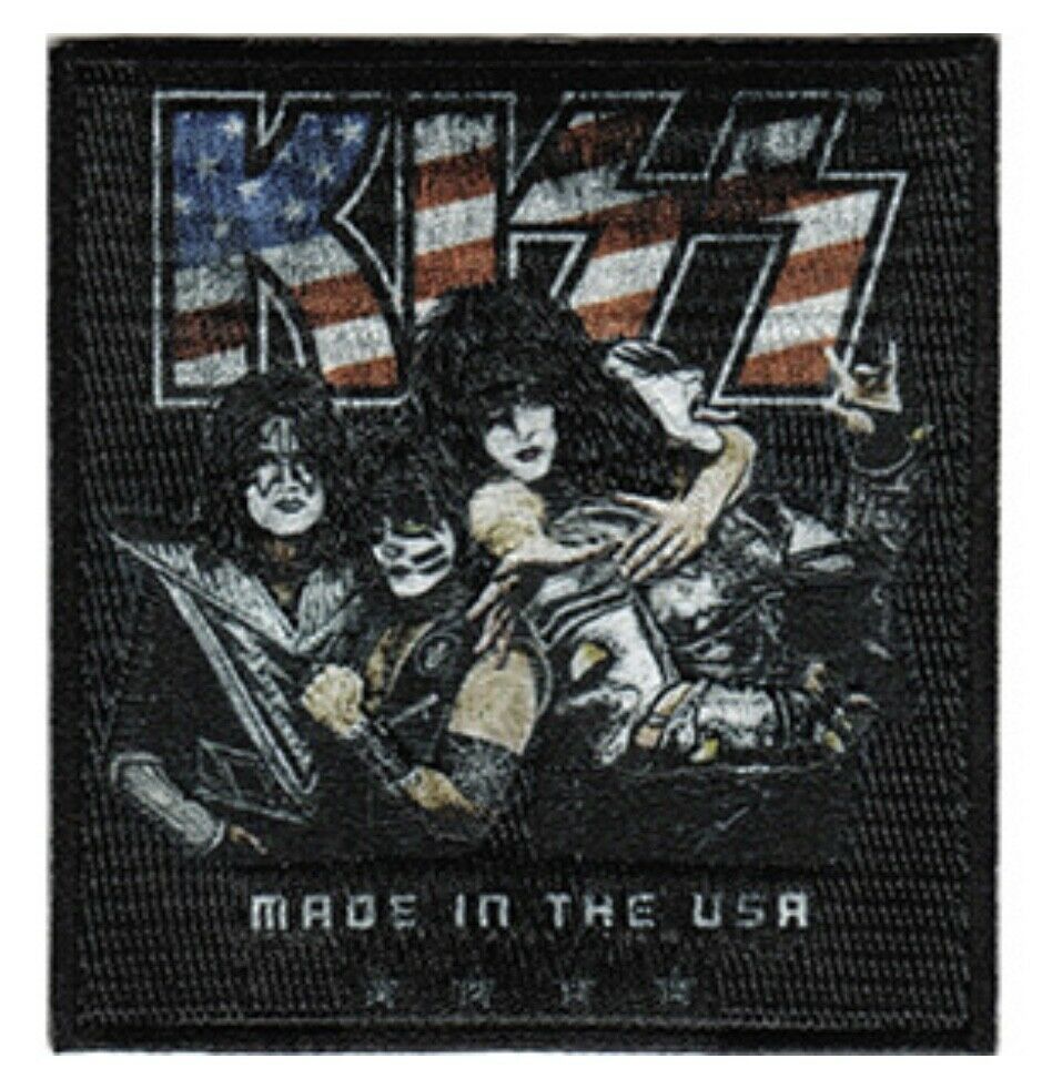 Kiss USA Embroidered Woven Patch K032P