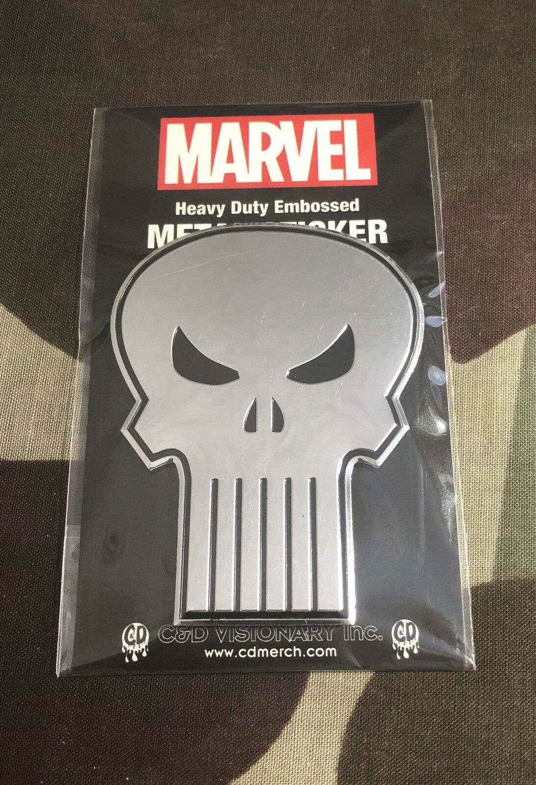 Punisher Embossed Sticker Large Marvel Official P009S