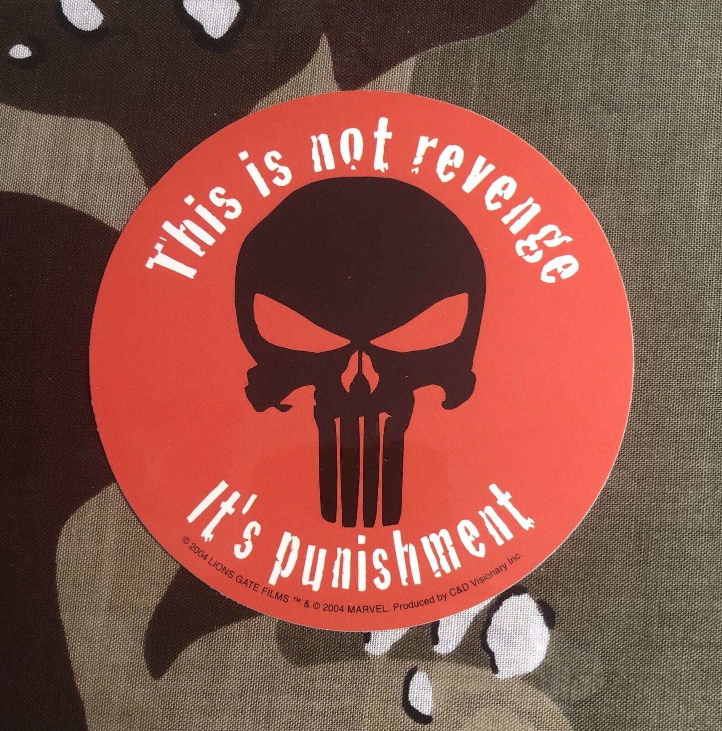 Punisher Marvel Official Sticker P006S