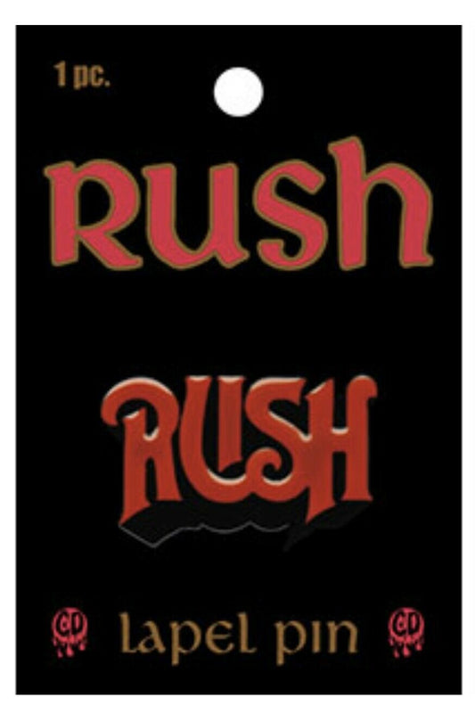 Rush Logo Enamel Lapel Pin R003PC Badge