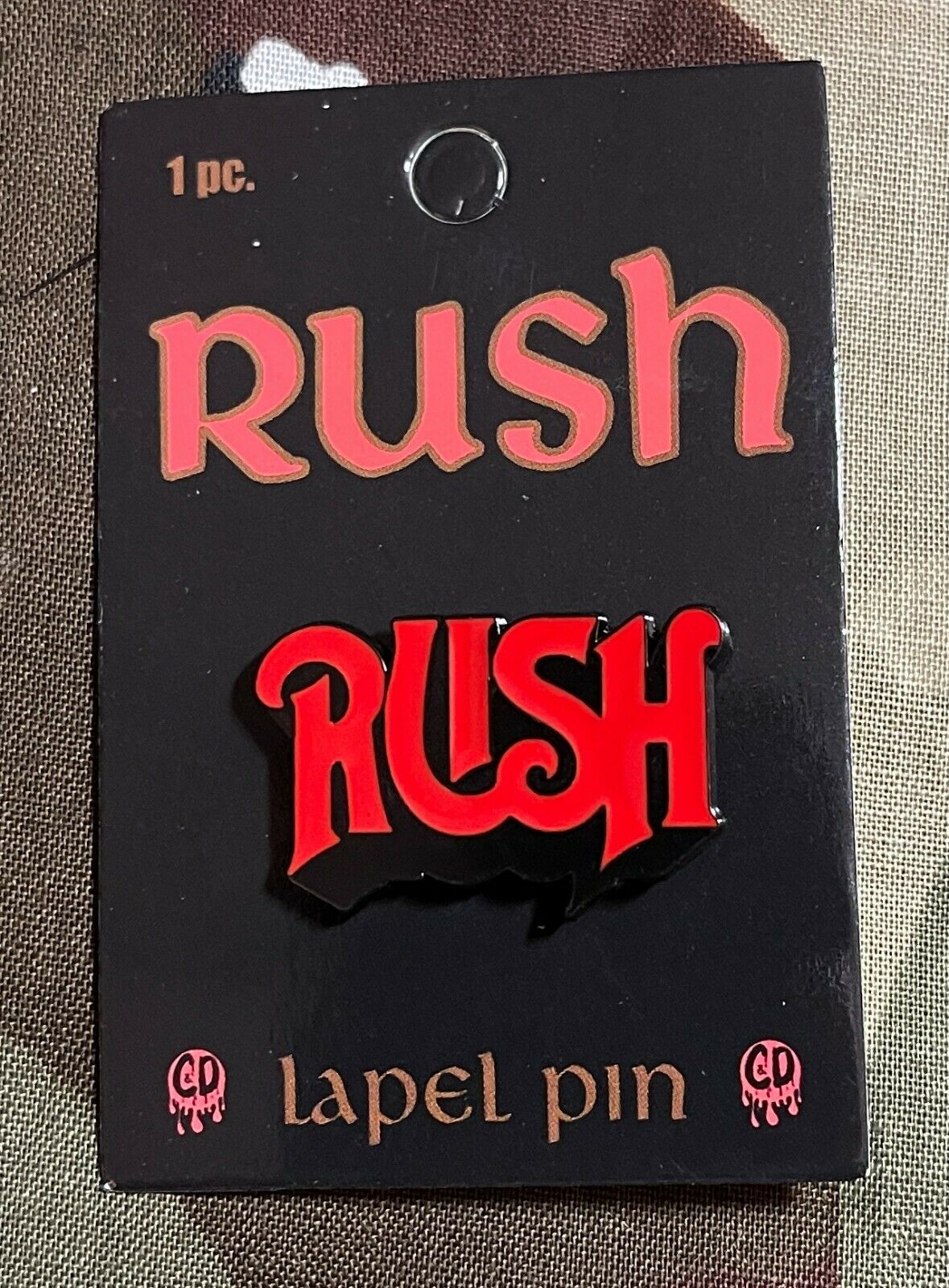 Rush Logo Enamel Lapel Pin R003PC Badge