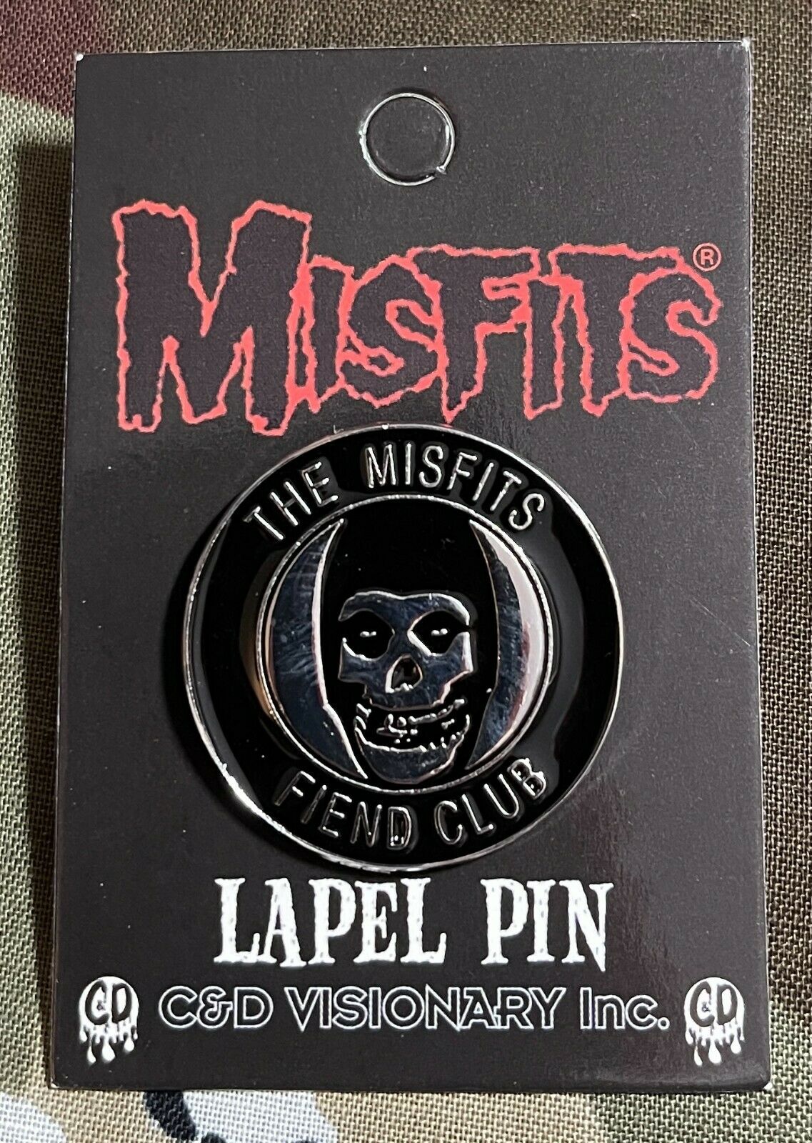 Misfits Fiend Club Enamel Lapel Pin M013PC Badge