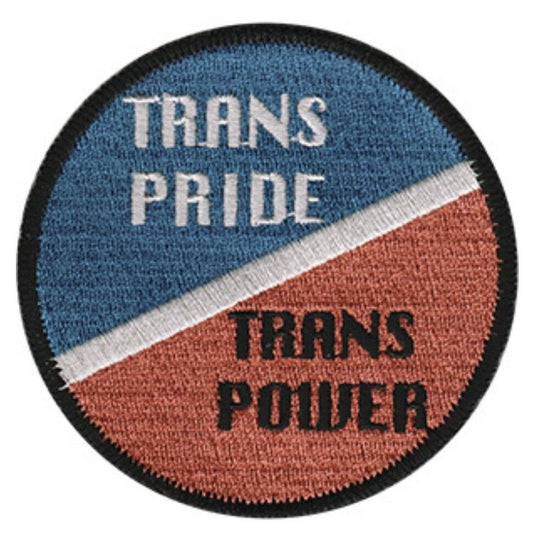 Trans Pride Trans Power LGBTQ Embroidered Patch T016P