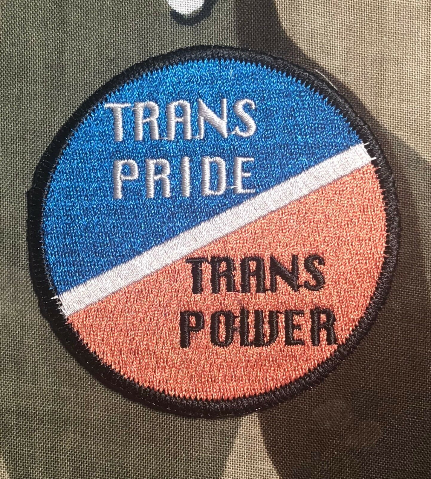 Trans Pride Trans Power LGBTQ Embroidered Patch T016P