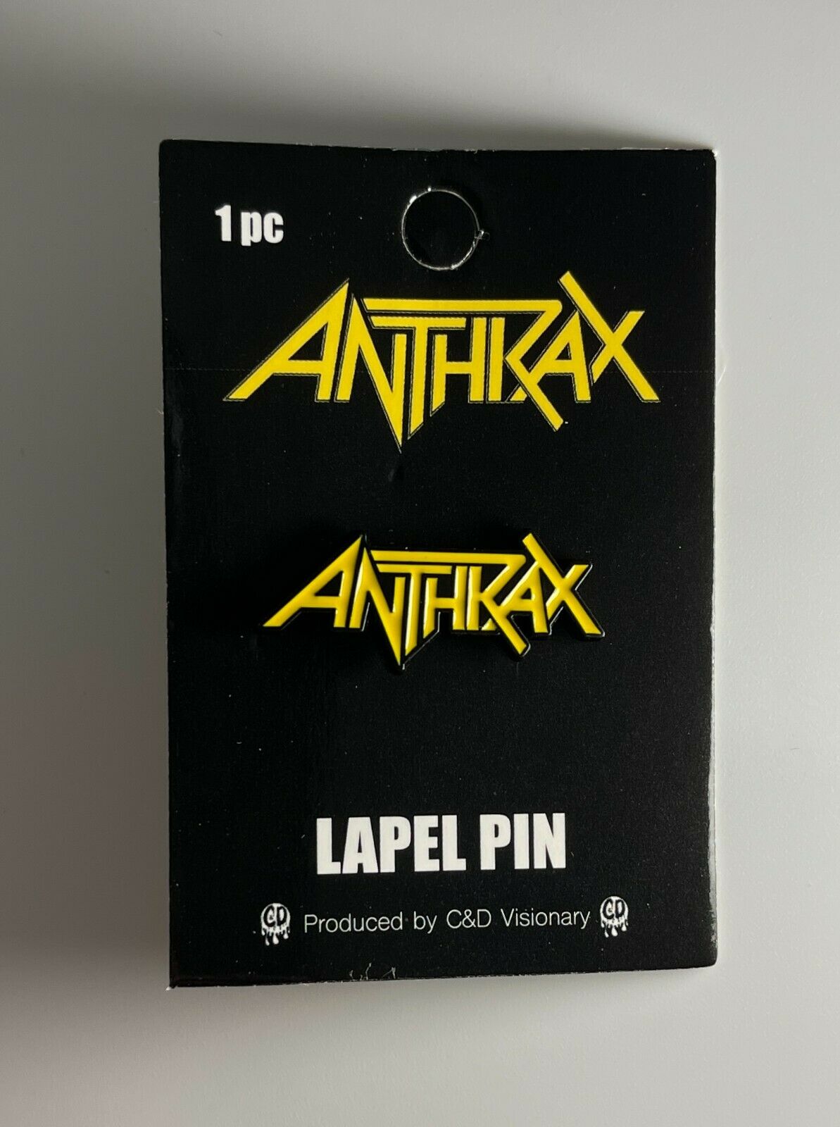 Anthrax Logo Enamel Lapel Pin A001PC