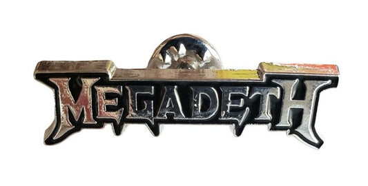 Megadeth Official Logo Silver Enamel Lapel Pin M001PC