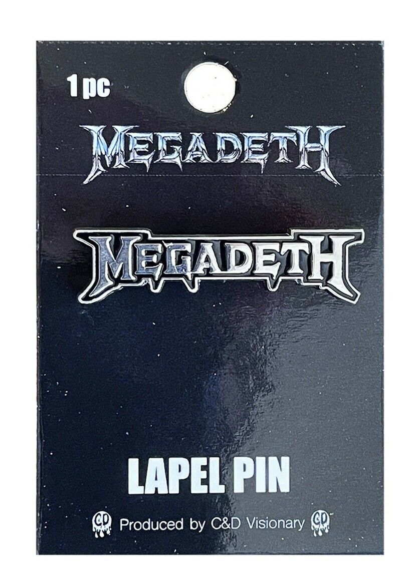 Megadeth Official Logo Silver Enamel Lapel Pin M001PC